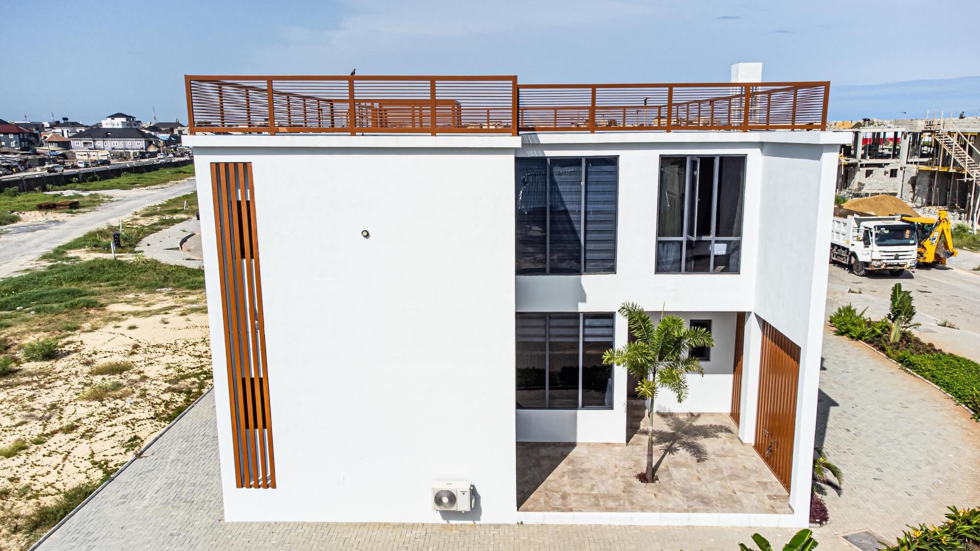 Back-View-Rafters-Properties-Maiyegun Beach Estate Duplex - Jakande Lagos