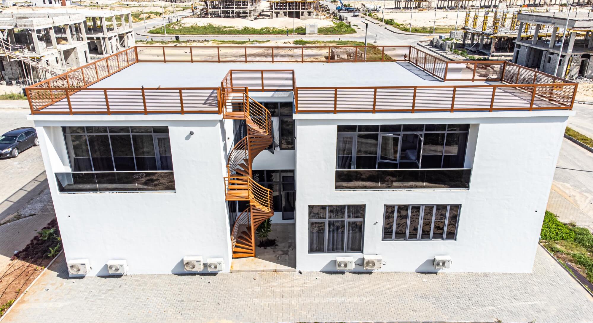 Close-Range-Full-View-Rafters-Properties-Maiyegun Beach Estate Duplex - Jakande Lagos
