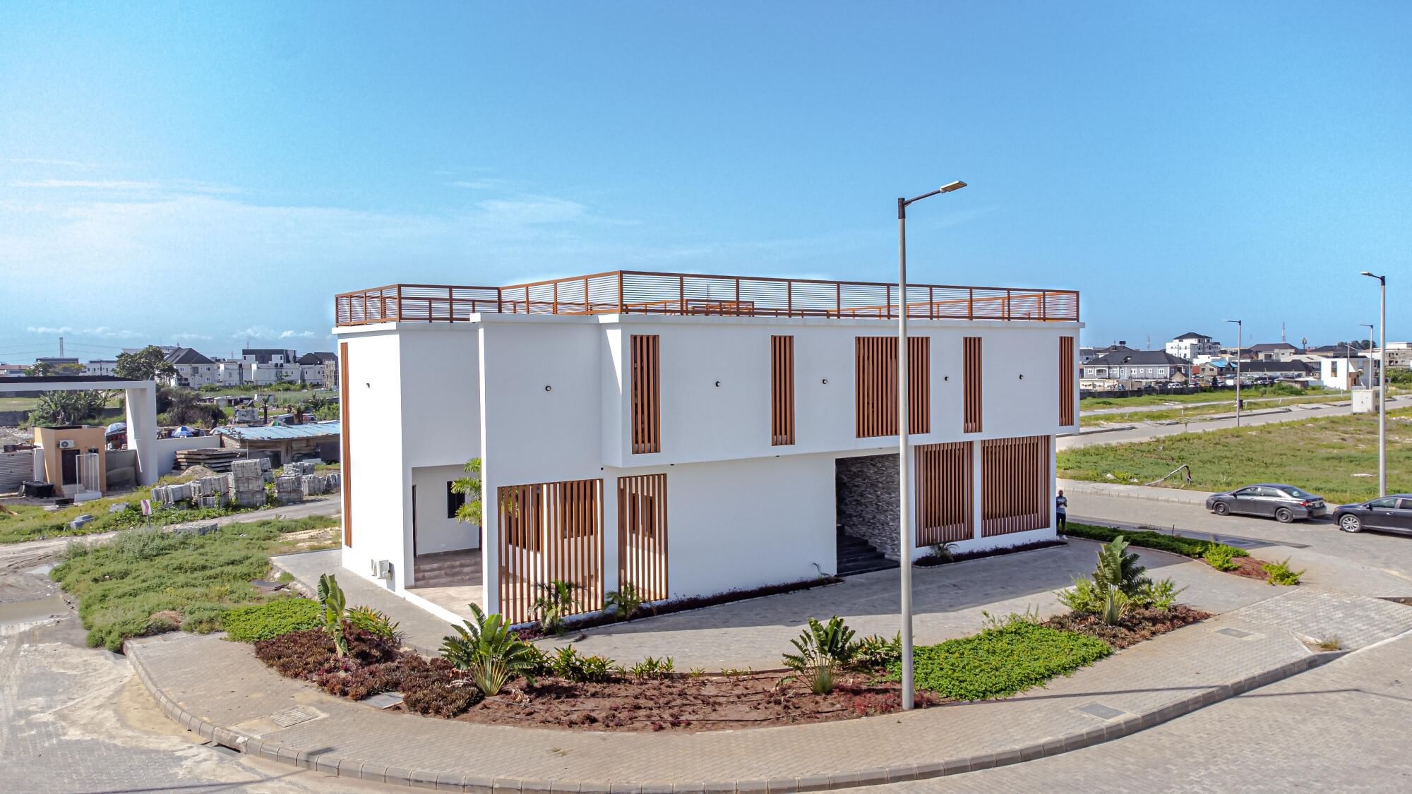 Left-Side-View-Rafters-Properties-Maiyegun Beach Estate Duplex - Jakande Lagos
